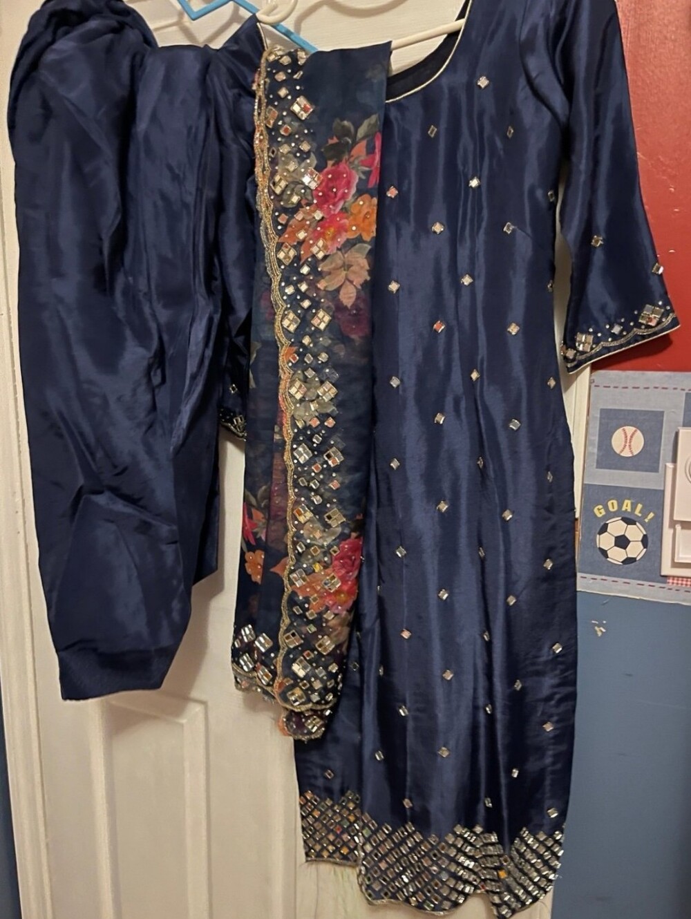 Mirror Work Salwar Kameez
